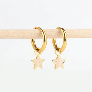 Серьги-кольца для шармов Mrs. Ertha "Essential", 2 шт, диаметр 14 мм